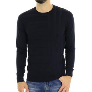 MAGLIA RIGHE BLU